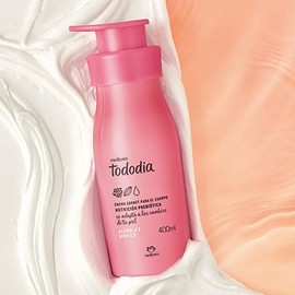 Natura Tododia Crema Nutritiva para Cuerpo Acerola e Hibisco 400ml. Piel Suave y Protegida, R?pida Absorci?n.