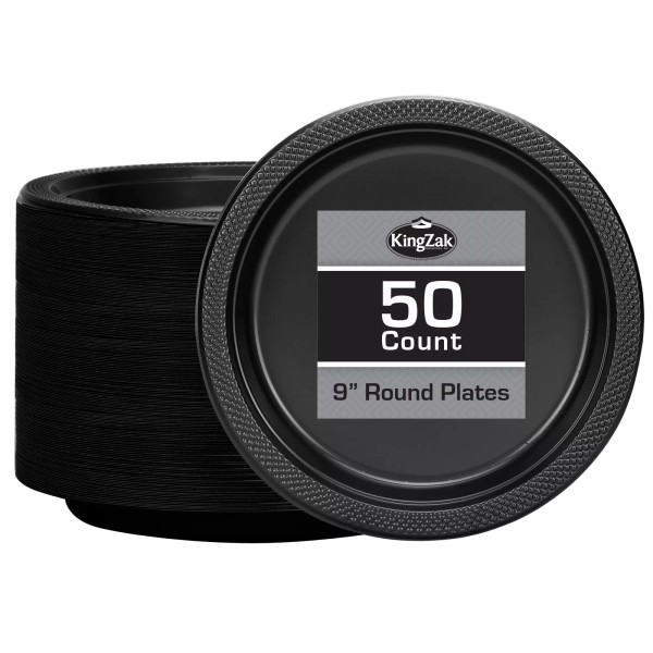 Hanna K. Signature Collection 50 Pack 9 Inch Black Disposable
