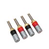 4 Pcs Banana Plug Connector Pure Copper 4mm Rhodium Plating
