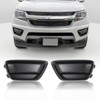 GearUp Pair Fog Light Cover Bezel for Chevy Colorado 2015-2021