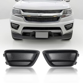 GearUp Pair Fog Light Cover Bezel for Chevy Colorado 2015-2021 Left and Right Side 22925745, 22891702