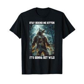 Cringy Werewolf Kitten Wolf Meme Cringe Alpha T-Shirt