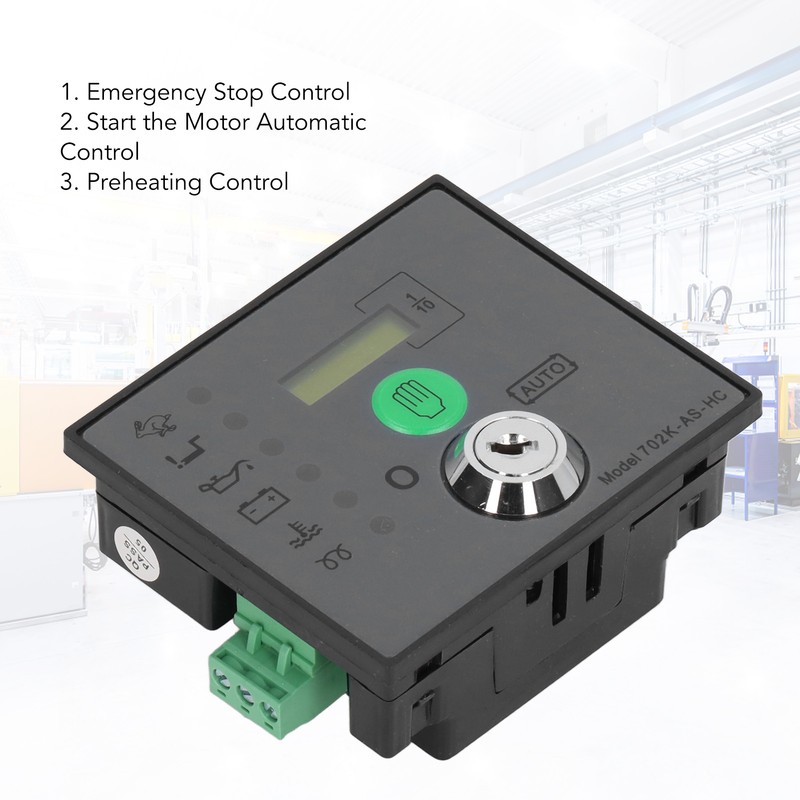 Generator Control Module Auto Start LED Indicator LCD Screen Genset