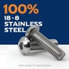 (Pack of 40) M4 x 45 mm Rounded Head Screws