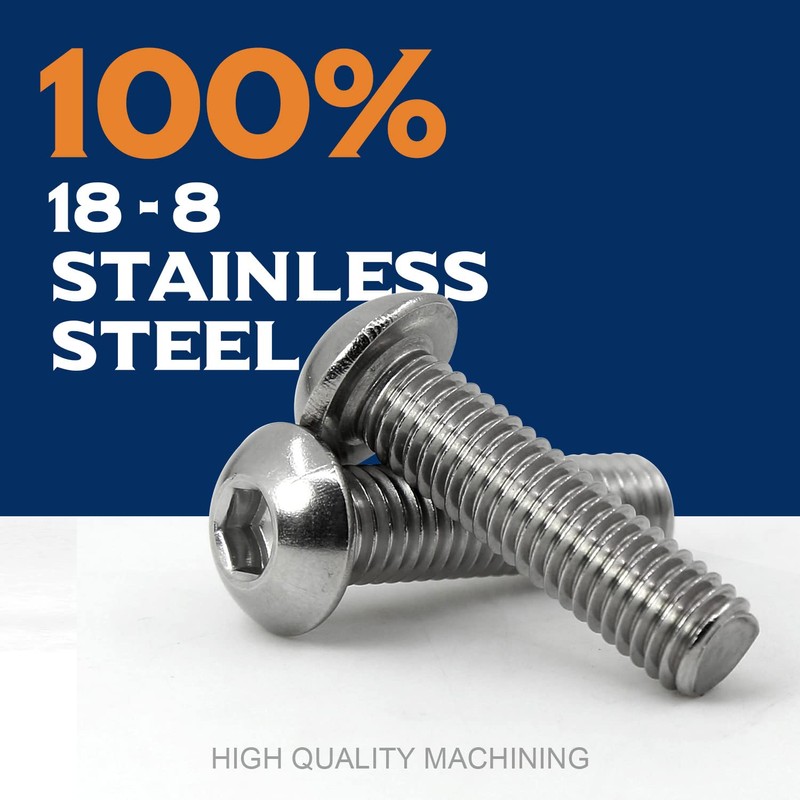 (Pack of 40) M4 x 45 mm Rounded Head Screws