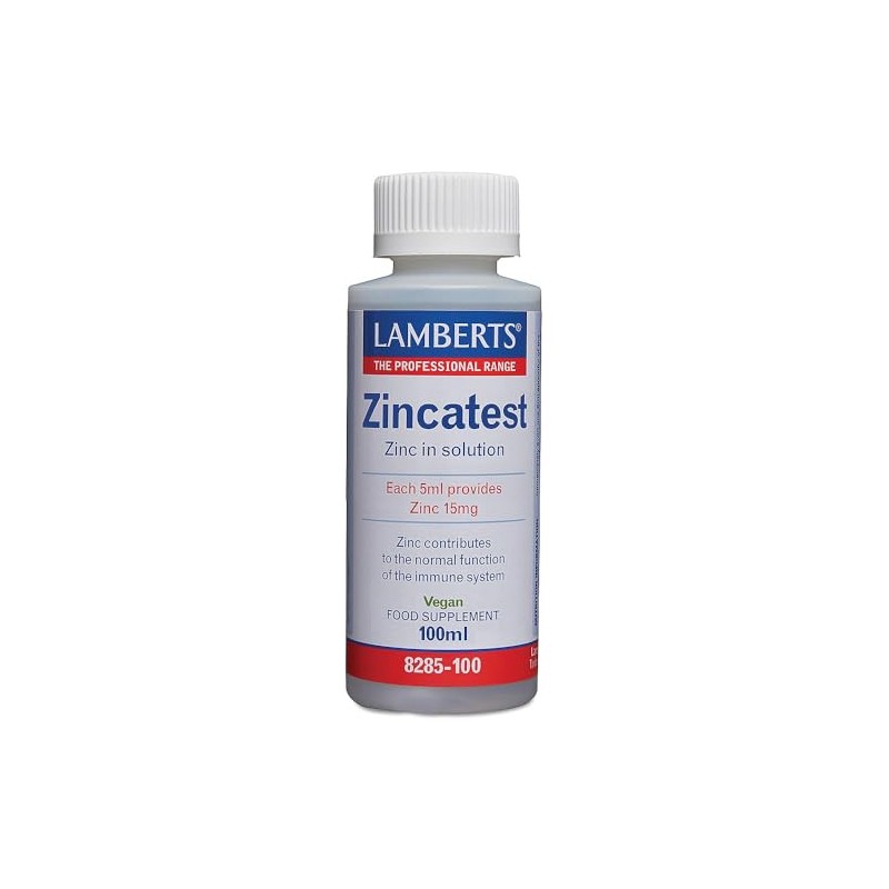 Lamberts Zincatest Liquid – Zinc Sulphate Solution – Suitable for