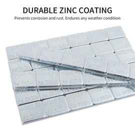 Aain 1/2 oz, zinc-Coated, Adhesive Stick on Wheel Weights, EasyPeel Type. Cars, Trucks, SUVs, Motorcycles, Low Profile, 24 Strips/Box,144pcs