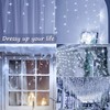 oopswow Icicle Lights Outdoor Decorations 300 LED 33ft 8 Modes