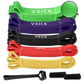 VEICK Bandas de Resistencia para Entrenamiento, Bandas de Ejercicio, Bandas de Entrenamiento, Bandas de Asistencia para dominar, Bandas largas y Pesad
