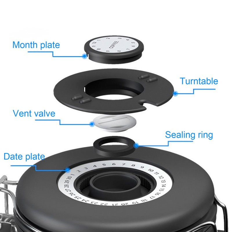 1.8L 304 Stainless Steel Sealing Can Airtight Storage Container with