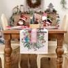 13x72 Inch Christmas Table Runner Nutcracker Flower Tree Winter Table