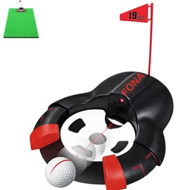 Putter Practice Equipment, Automatic Return, Electric, Automatic Return, Laser Assisted, Indicator Light, Compatible with Golf Putter Mat, Compatible with Golf Putter Clubs, Indoor Practice