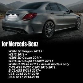 OZ-LAMPE LED License Plate Light for Merce-ds Benz W204 5D W212 W206 W216 W204 C-CLASS W205 C205 E-CLASS W213 CLS C218 CLA C117, License Plate with CAN Bus Number Plate Light LED 2 Pieces