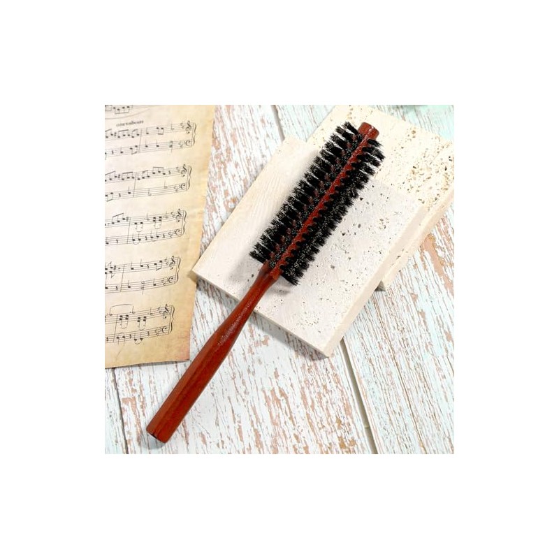 Cepillo de cabello redondo pequeño para cabello fino o corto,