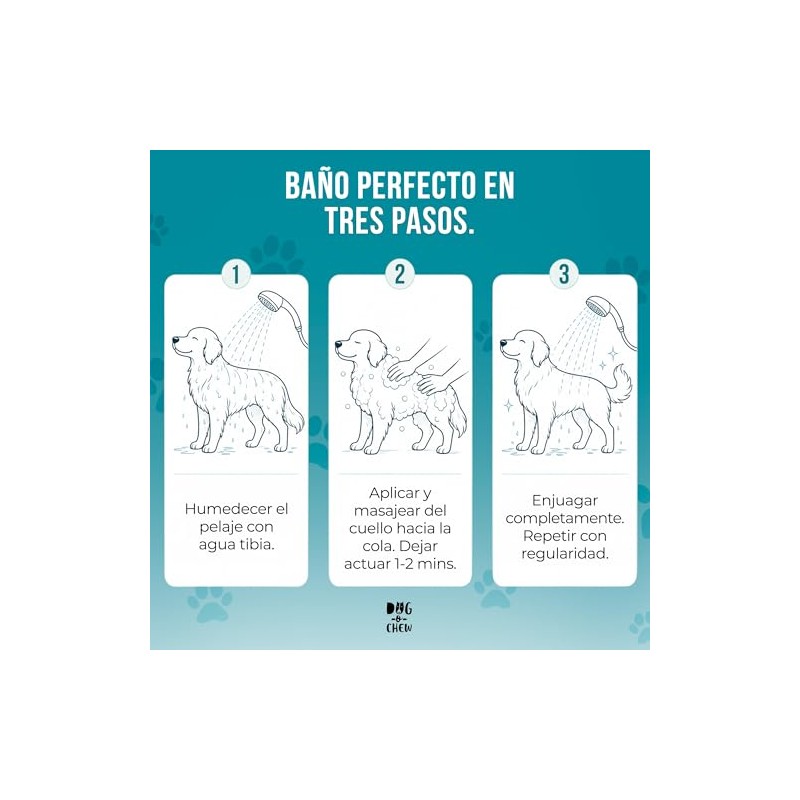 Shampoo para Perro - Brillo y Limpieza - Hipoalergnico -