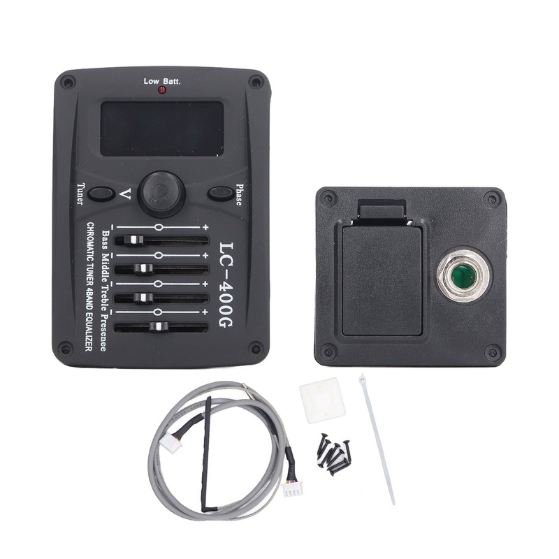 Acoustic Guitar 4 Band Equalizer EQ Preamps Piezo Pickup Chromatic