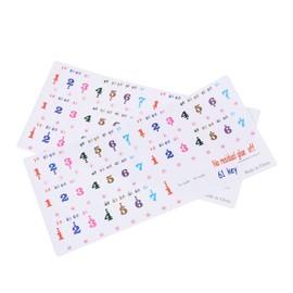 2 Sheets 61 Key Keyboard Stickers Letter Stickers Piano Letter Stickers for Keys Sticker by Numbers Piano Stickers for Keys Piano Decals Piano Accessories Music Instrument Supplies