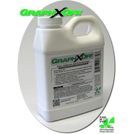 GraphXOff Vinyl Adhesive and Paint Remover 16 oz Bottle w/ Removal Plastic Blade