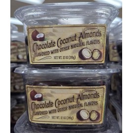 Trader Joe Chocolate Coconut Almonds 12oz 310g (Two Tubs)