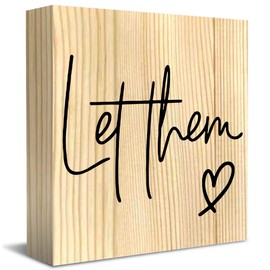 Burlywood Let Them Cute Office Decor Funny Office Decor Motivational Office Gifts for Coworker Friends 5 X 5 Inch