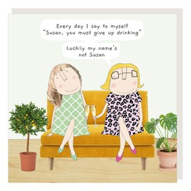 Rosie Made A Thing Susan Greeting Card with Pebble Grey Envelope