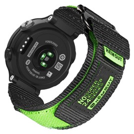 Military-Grade Nylon Strap for Garmin Forerunner 735XT/235/220/230/620/630/235 Lite, Approach S20/S5/S6, Hoop and Loop Adjustable Design (Tools set Included)