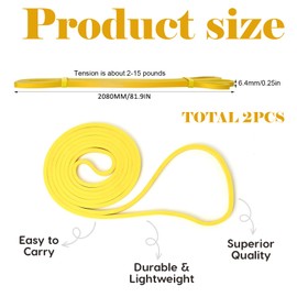 SSuirk Pull Up Assistance Bands - Resistance Bands for Exercise, Strength Training, Muscle Stretching - Set of 2 for Men & Women, 15 lbs Resistance - Ideal for Powerlifting, Yoga, Home Gym Workouts