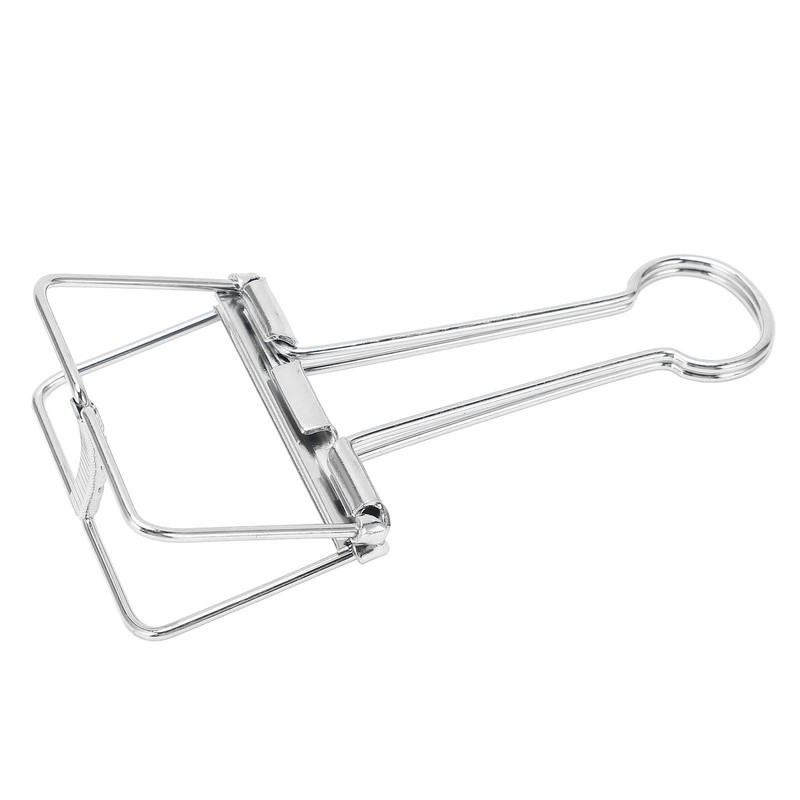 51mm 30pcs Binder Clips Strong Clamping Force Metal Hollow Tail