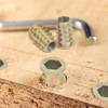 20Pcs Zinc Plated Carbon Steel Screw in Nut, Hex Socket