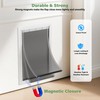 2 Pack Large Dog Door Replacement Flaps with Metal Bracket