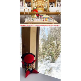 [Ohanamoana] [Temmangu Shrine Prayer] Sarubobo with Ample Bills Included, Large Amulet, Wooden Tag, Childhood, Safe Delivery, Feng Shui Gift, Pregnancy Amulet