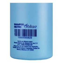 Shampoo Oblue Neutro 1l Ph Balanceado Para Cabello Dañado                                                                                             