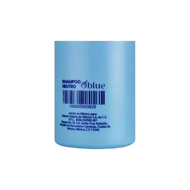 Shampoo Oblue Neutro 1l Ph Balanceado Para Cabello Dañado