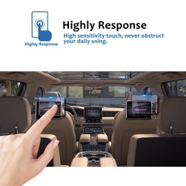LFOTPP 2023 Navigator Screen Protector Rear Seat TV Glass Screen Protector 10 Inch for 2018-2022 2023 Navigator Rear-Seat Entertainment System Headrest TV Screen Protector Anti Scratch 2PCS