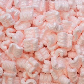 Magicwater Supply - 1 Cu Ft - Pink Packing Peanuts - Anti-Static S Shaped Cushion for Shipping, Void Filling & Storage - Protect Your Goods