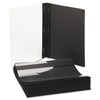 Paper Report Cover Tang Clip Letter 1/2" Capacity Clear/Black 25/Box