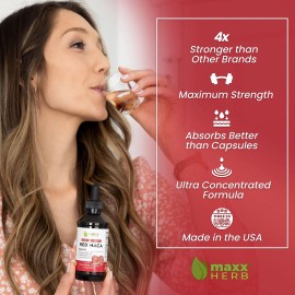 Maxx Herb Red Maca Concentrated Liquid Extract 4 Fl Oz Immune Energy Support