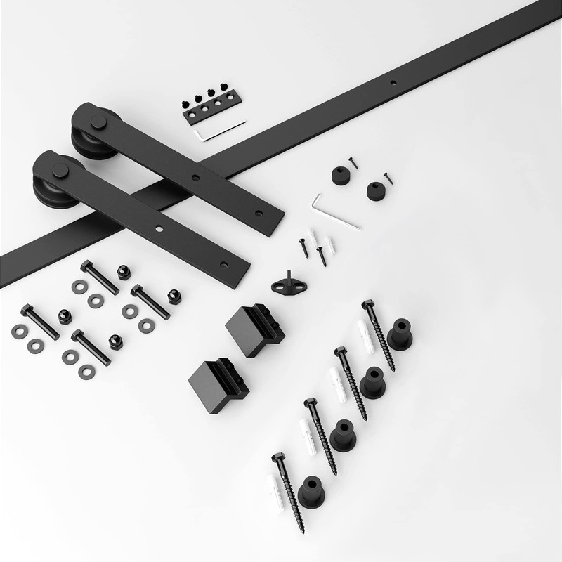 SMARTSTANDARD 5.5ft Barn Door Hardware kit, Barn Door Track, Sliding