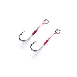 Wild Scene Assist Hooks, Metal Jigs, Set of 20, Tinsel Equipment, Light Shore Jigging ~ Offshore Jogging
