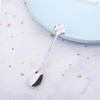 10 pcs Silver Four-Leaf Clover Stainless Steel Spoon Set, Unique