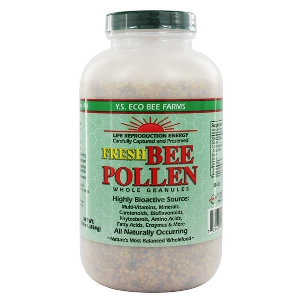 Ys Bee Farms, Bee Pollen Organic, 16 Ounce