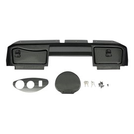 LYNICESHOP Dash Cover with Locking Doors, Carbon Fiber Color Dash Cover for 2008-2015 EZGO RXV Golf Cart (08-15 EZGO RXV)