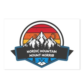 CafePress Nordic Mountain Mount Morris Wisconsin Postcards (Package of 8), 6"x4" Printed Note Card