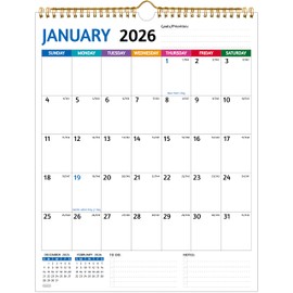 26-27 Calendar 18 Months, Color