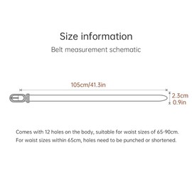 Women's Leather Belts for Jeans Pants Fashion Gold Buckle Ladies Dress Belt Waist Alloy Belt Suit Pants Belt for Lady (Black)