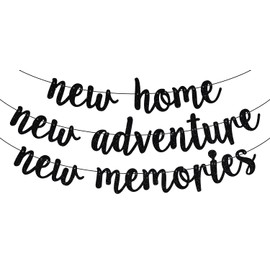 New Home New Adventure New Memories Banner, Housewarming Party Decor, the Beginning of a New Chapter, Housewarming First Home Party Decorations