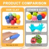 Children's Modelling Clay 48 Colours Air Drying Set 7 Tools