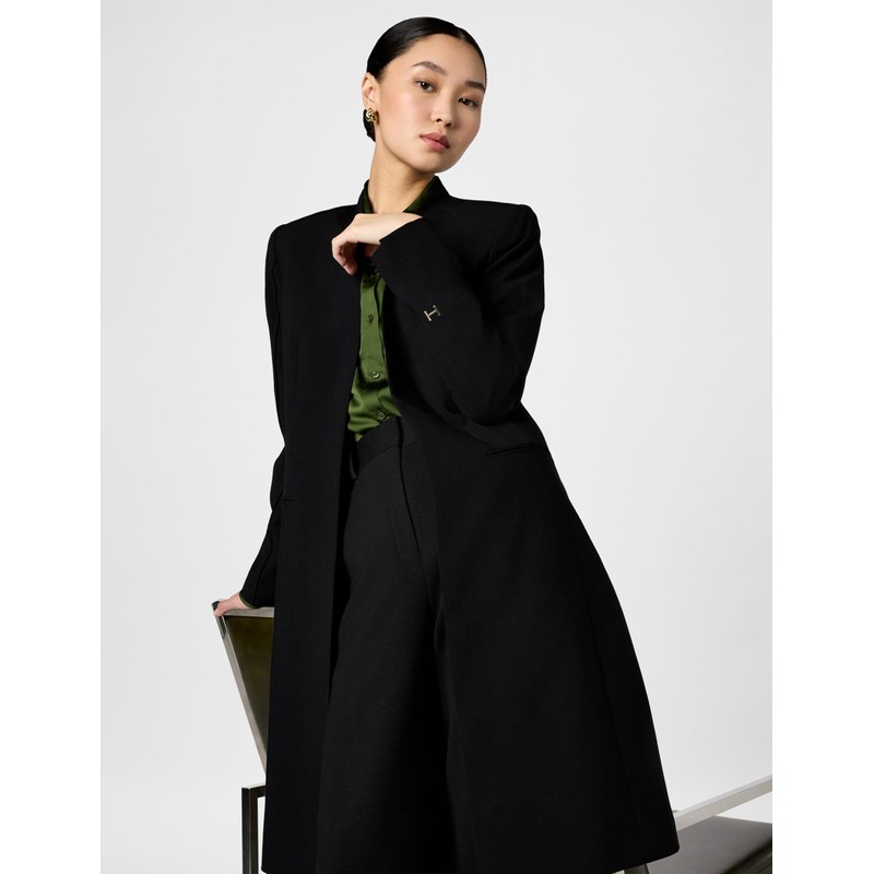 HALSTON H Women's Suits Jacket, Black, 8