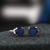 Gem Stone King 2.12 Cttw Aretes de Oro Blanco de