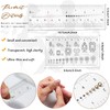 4Pcs Nail Measurement Ruler Fake Nails Measuring Ruler Nail Measure